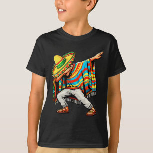 Camiseta Cinco De Mayo Dabbing Poncho Sombrero Hat mexicano
