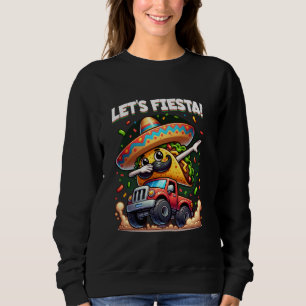 Camiseta Cinco de Mayo Dabbing Taco Andando de Monster Truc