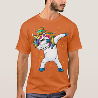 Camiseta Cinco De Mayo Dabbing Unicorn Unicorn Sombrero