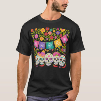Camiseta Cinco De Mayo Day Of The Dead Dia De Los Muertos