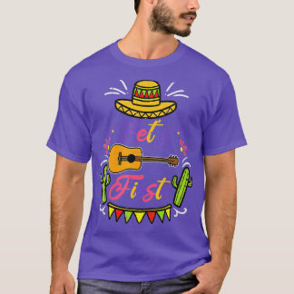 Camiseta Cinco De Mayo Deixa Fiesta Cactus Sombrero Hat Fun