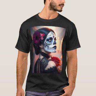 Camiseta Cinco de Mayo Dia da Beleza Morta com Rosa ART