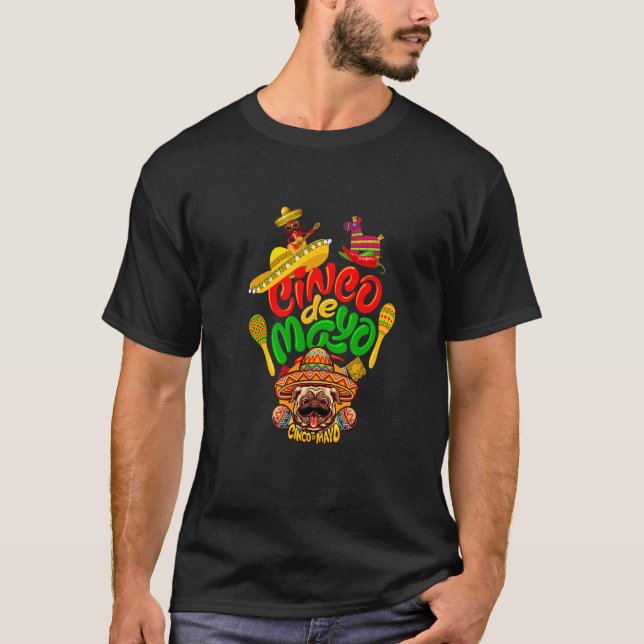 Camiseta Cinco de Mayo dogs style (Frente)