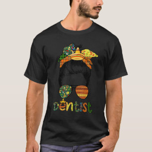 Camiseta Cinco de Mayo Engraçado Mensagem Óculos de Arma De