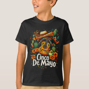 Camiseta Cinco de Mayo - Festa Poncho Fiesta Mexicana Engra