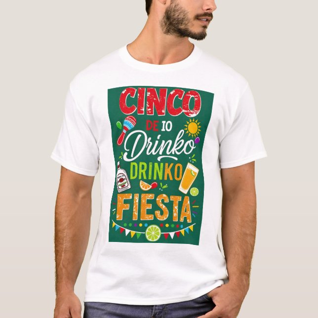Camiseta Cinco de Mayo fiesta (Frente)