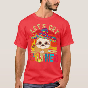 Camiseta Cinco De Mayo Fiesta Deixa-Nos Slothar O Holi Mexi