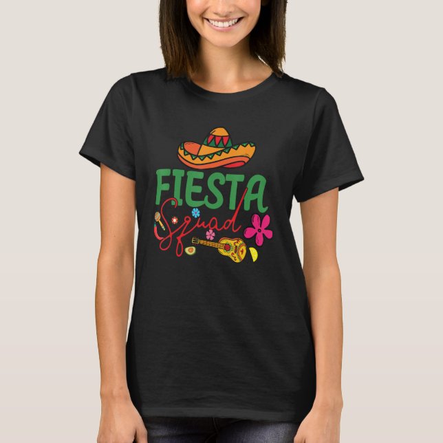 Camiseta Cinco de Mayo Fiesta Squad Family Matching Group G (Frente)