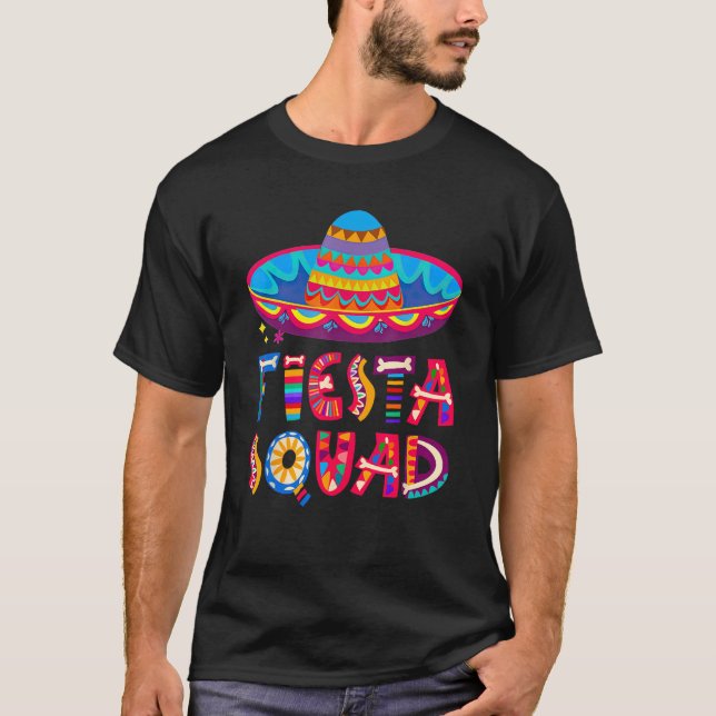 Camiseta Cinco De Mayo Fiesta Squad Mexican Party Cinco De  (Frente)