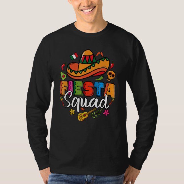 Camiseta Cinco De Mayo Fiesta Squad Mexican Party Cinco De  (Frente)