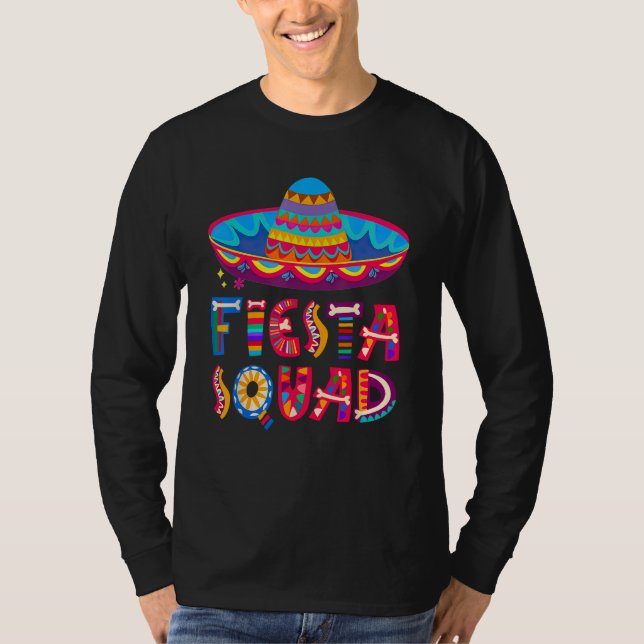 Camiseta Cinco De Mayo Fiesta Squad Mexican Party Cinco De  (Frente)
