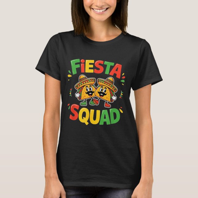 Camiseta Cinco de mayo funny fiesta squad party for men (Frente)