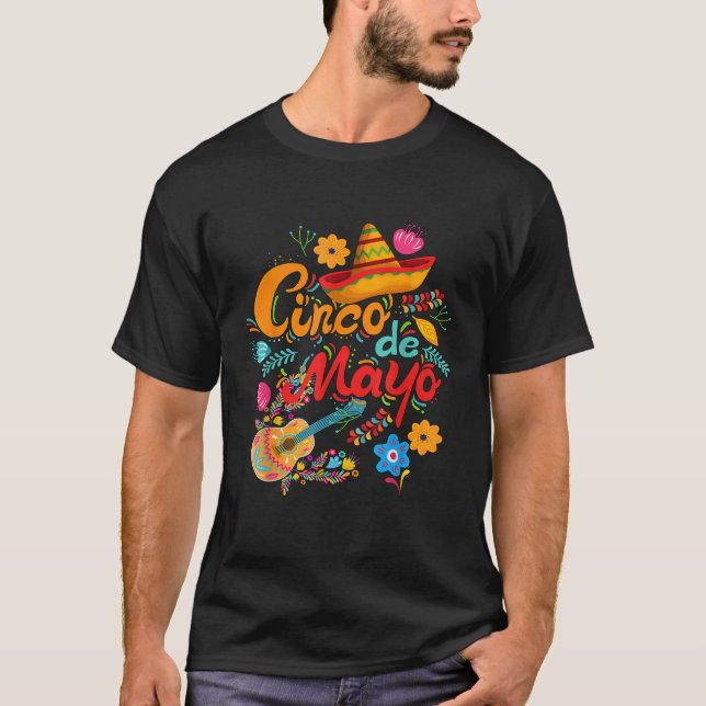 Camiseta Cinco de Mayo funny Mexican fiesta 5 De Mayo  (Frente)