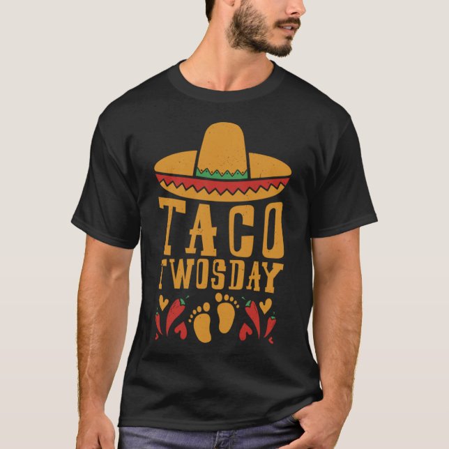 Camiseta Cinco de Mayo Gravidez Taco 20 dias Grávida Mexica (Frente)