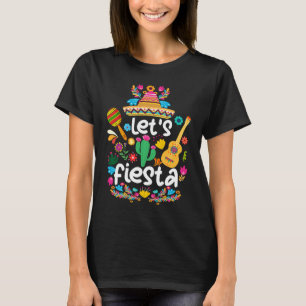 Camiseta Cinco De Mayo Guitarra Mexicana Cacto Vamos Festa 
