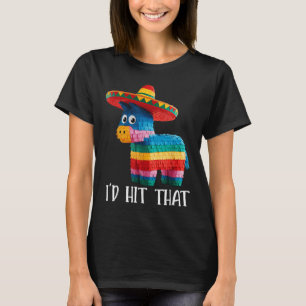 Camiseta Cinco De Mayo Ideias Engraçadas Eu Atingi Que Pina