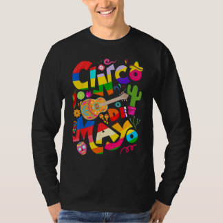 Camiseta Cinco De Mayo Lets Fiesta Squad 5 De Mayo Mexican 