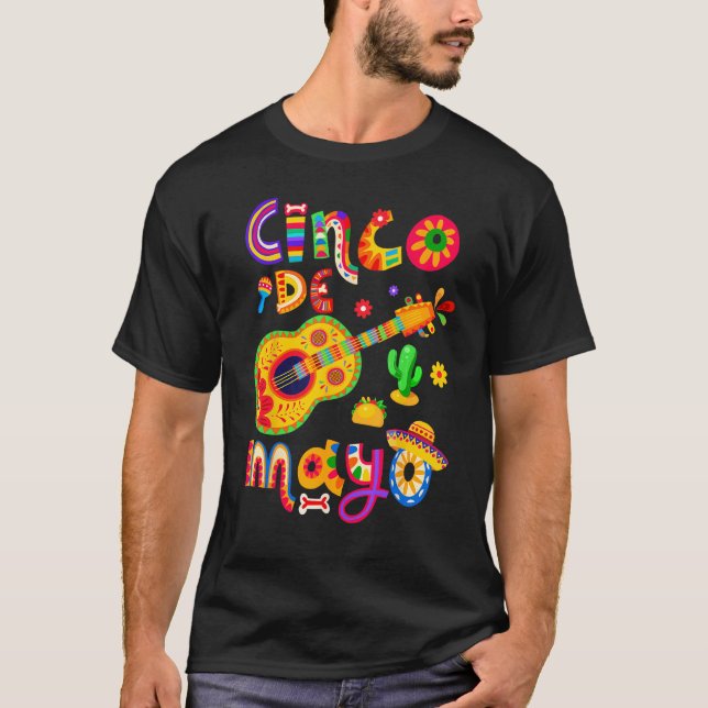 Camiseta Cinco De Mayo Lets Fiesta Squad 5 De Mayo Mexican  (Frente)