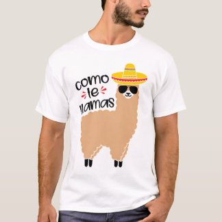 Camiseta Cinco de Mayo Llama Fiesta méxico Celebração
