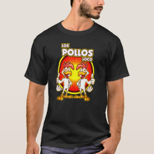 Camiseta Cinco de Mayo Los Pollos Loco Galinhas Loucas Thum