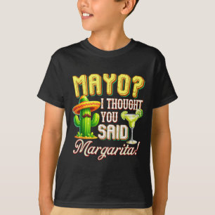 Camiseta Cinco de mayo maio pensei que você disse margarita