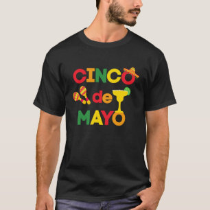 Camiseta Cinco de Mayo Margarita e Tequila