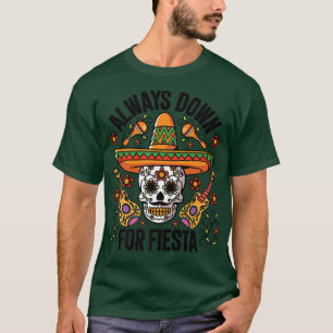 Camiseta Cinco de Mayo Meican Fiesta Guitar Sombrero Maraca
