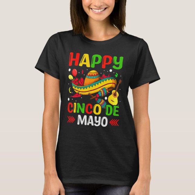 Camiseta Cinco De Mayo Mexican Fiesta 5 De Mayo (Frente)