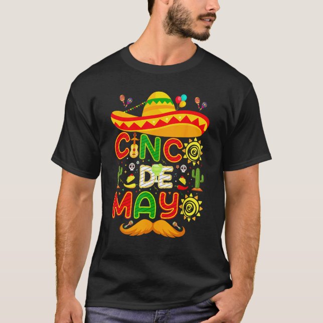 Camiseta Cinco De Mayo Mexican Fiesta celebrate 5 De Mayo M (Frente)
