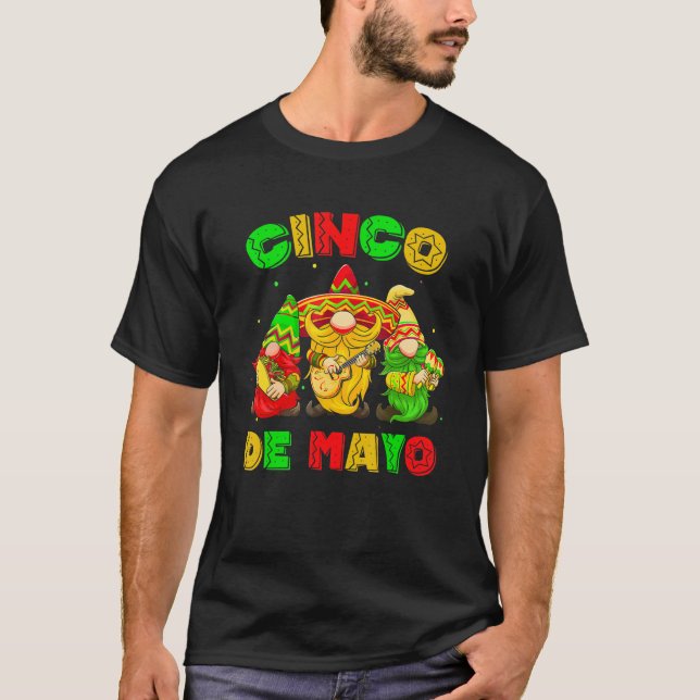 Camiseta Cinco De Mayo Mexican Gnome Fiesta 5 De Mayo Men W (Frente)