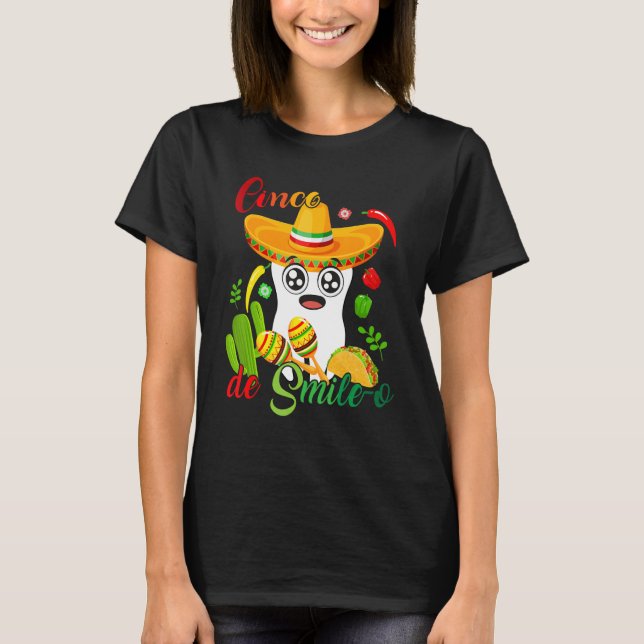 Camiseta Cinco De Mayo Mexican Holy Guacamole Fiesta Time 5 (Frente)