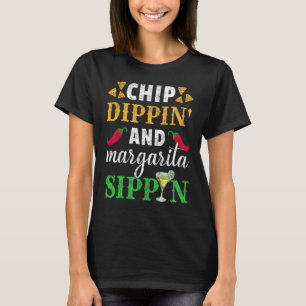 Camiseta Cinco De Mayo Mexicano Chip Dippin E Margarita