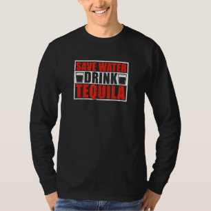 Camiseta Cinco De Mayo Mexicano Economize Água Tequila
