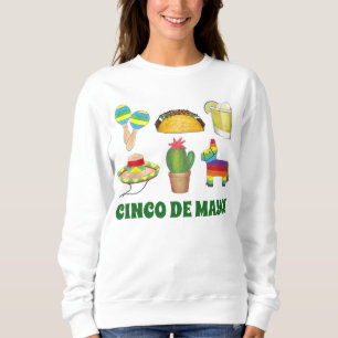 Camiseta Cinco de Mayo Mexicano Fiesta Cactus Taco Pinata