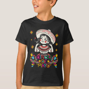 Camiseta Cinco De Mayo Mexicano Poncho 5 De Mayo Anime Cute