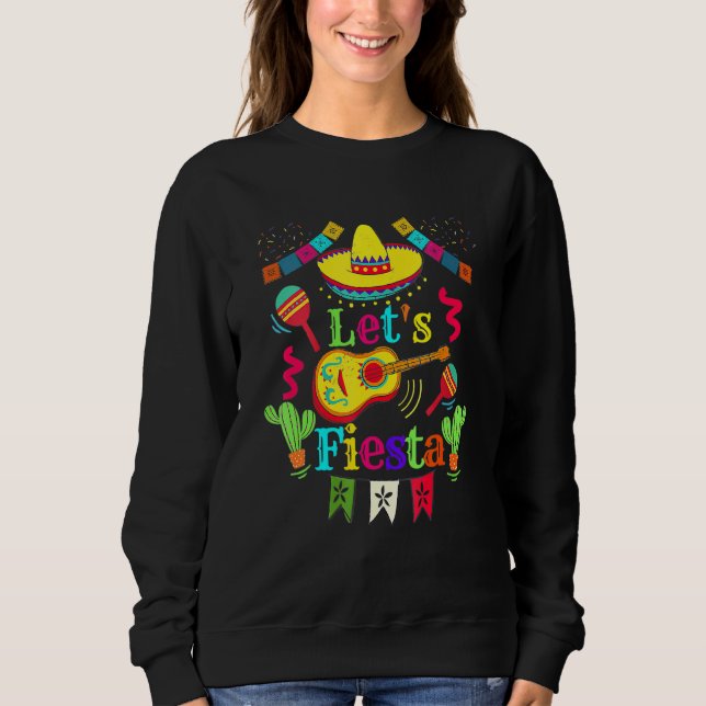 Camiseta Cinco De Mayo Mexicano Violão Cactus Deixa Fiesta  (Frente)