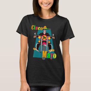 Camiseta Cinco De Mayo Motociclismo Andar de Moto Viclas Mé