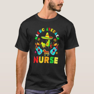 Camiseta Cinco De Mayo Nacho Enfermeira Média Festa Mexican