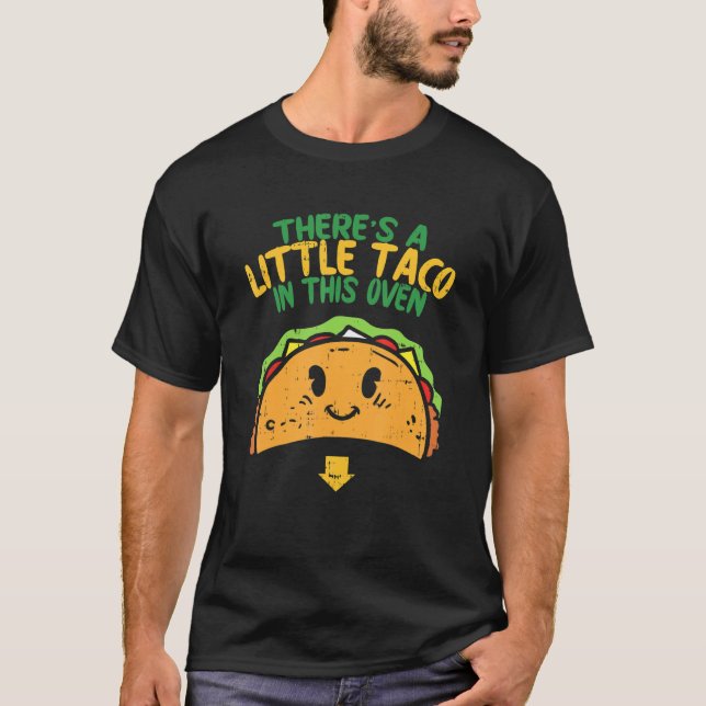 Camiseta Cinco De Mayo Pregnancy Há Taco Neste Forno B (Frente)