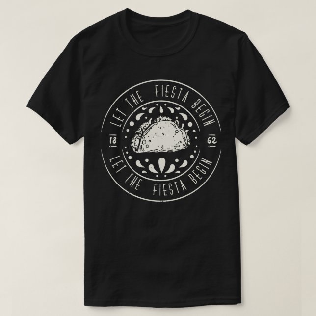 Camiseta Cinco De Mayo Que Comece A Fiesta (Frente do Design)