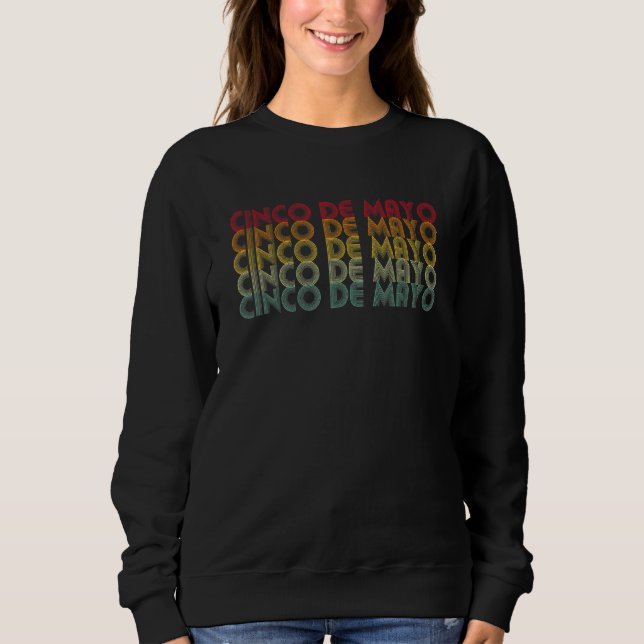 Camiseta Cinco de Mayo - Retro Mexicano (Frente)