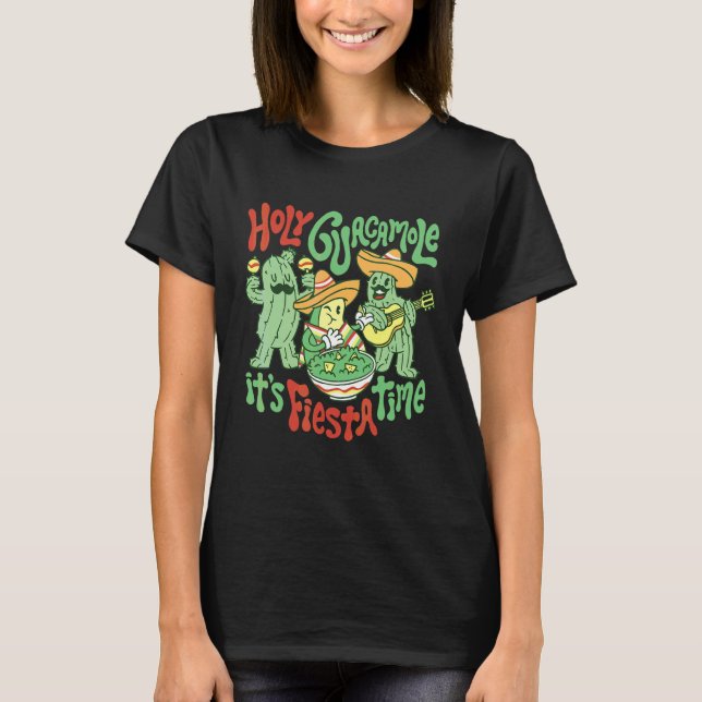 Camiseta Cinco De Mayo Santo Guacamole É O Fiesta Time Fies (Frente)