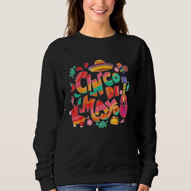 Camiseta Cinco De Mayo Shirt Mexican Fiesta 5 De Mayo Women (Frente)