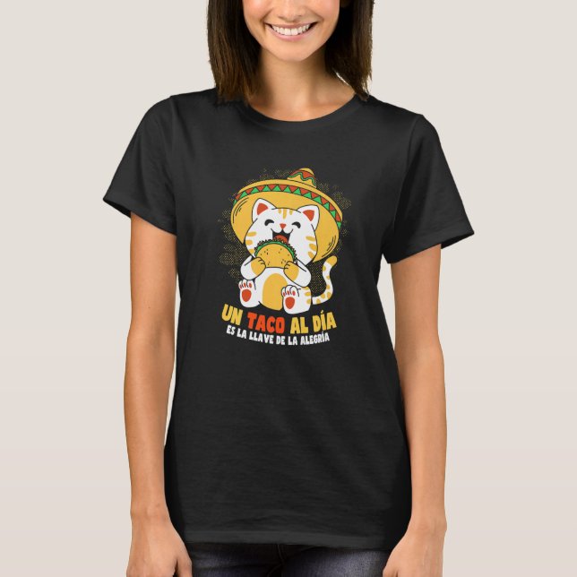 Camiseta Cinco de Mayo Taco Cat (Frente)