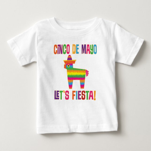 Camiseta Cinco De Mayo Taco Lets Fiesta Pinata (Frente)