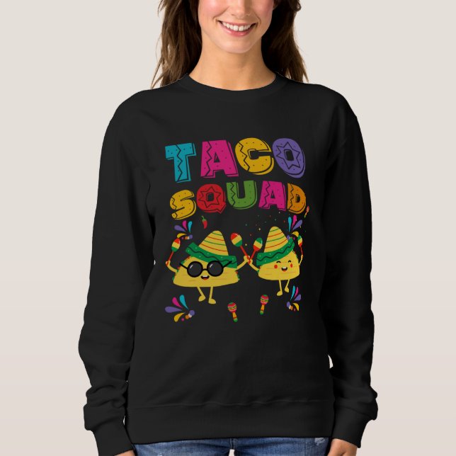 Camiseta Cinco De Mayo Taco Squad Mexican Lets Fiesta  Men  (Frente)