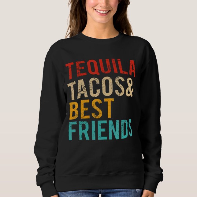 Camiseta Cinco de Mayo Tequila Tacos Melhor Bebendo de Amig (Frente)