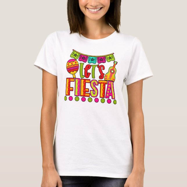 CAMISETA CINCO DE MAYO VAMOS FIESTA (Frente)