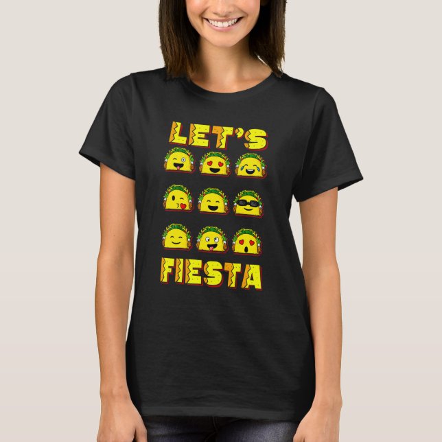 Camiseta Cinco De Mayo Vamos Fiesta Taco Boys Men Mexicanos (Frente)