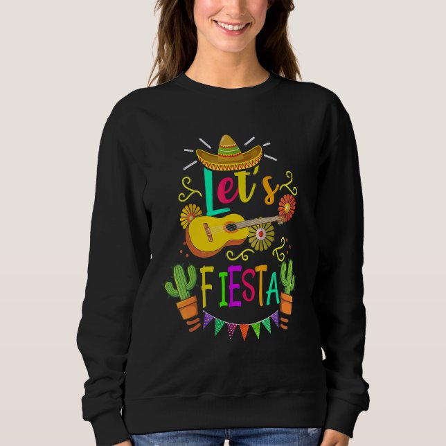 Camiseta Cinco De Mayo, Violão Mexicano Cactus (Frente)